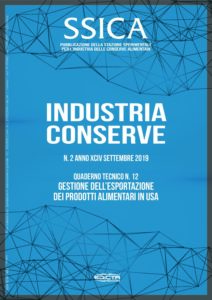 SSICA Industria e Conserve n. 2 Quaderno Tecnico n.12 2019