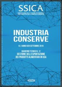 SSICA Industria e Conserve n. 2 Quaderno Tecnico n.12 2019