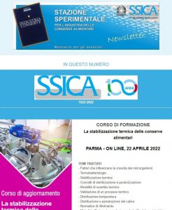 Newsletter SSICA Aprile 2022